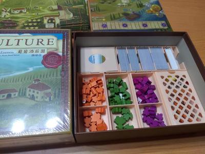 Viticulture boardgame insert