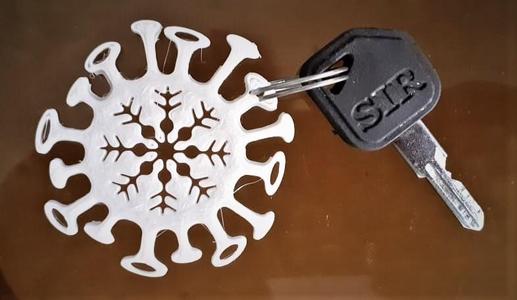 Corona Keychain