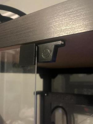 Magnetic door for lack enclosure   