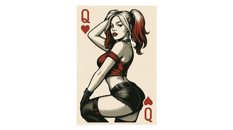 Harley Quinn Card (multi-color printing)   