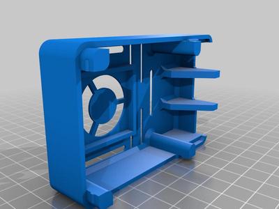 Raspberry Pi 4 B case for 30mm fan and 15 x 15 x 15mm heatsink