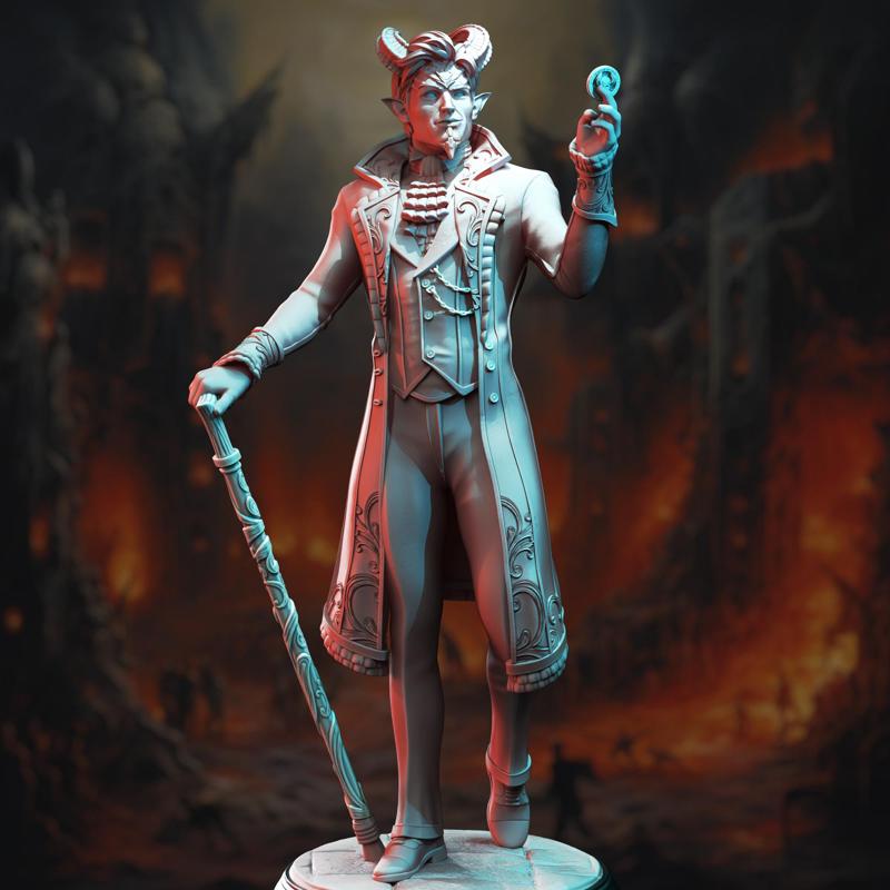 Tiefling Devil Dealer - Xarvir Barikdral