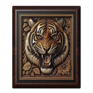 Tiger animal wall art relief wall decor
