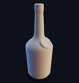 Hennessy Bottle – Easy Print STL, Iconic Cognac Liquor Prop