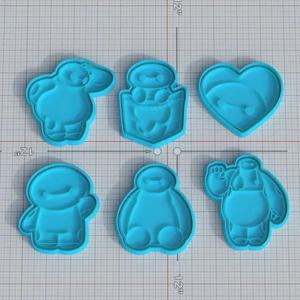 Baymax cookie cutter set of 6