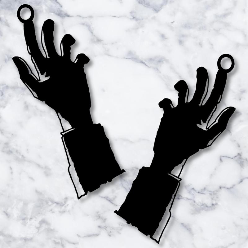 zombie hands earrings zombie halloween costume jewelry