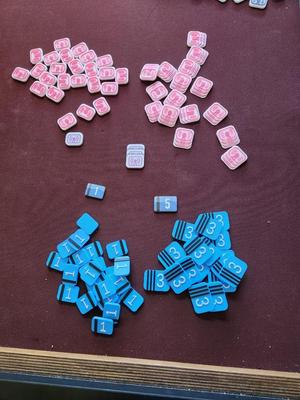 Galactic Cruise board game: Money and advertising tokens