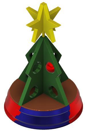 Christmas Tree w/ Ornaments
