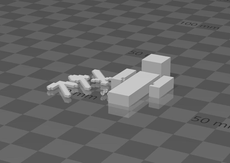 Articulated Minecraft Model with tools