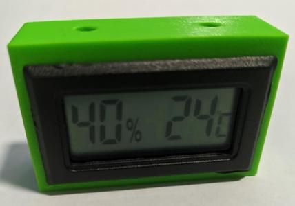Thermometer/Hygrometer bracket for IKEA lack enclosure