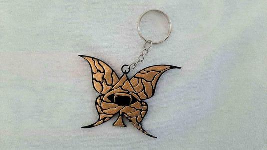 butterfly-spade keychain