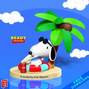 Snoopy at the beach