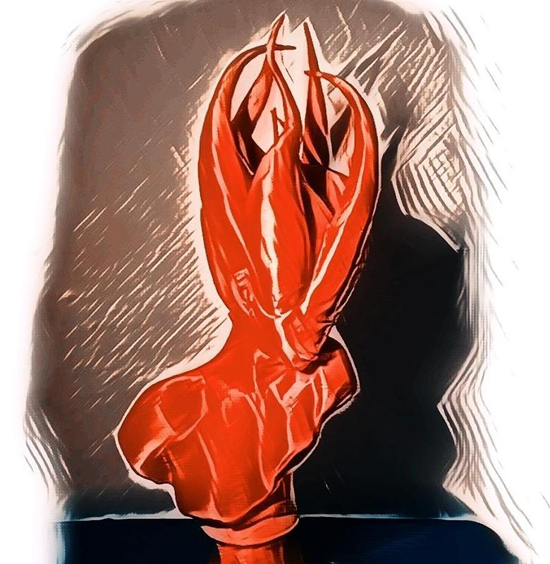 Tentacled Woman Bust Sculpture