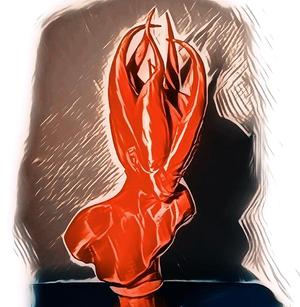 Tentacled Woman Bust Sculpture