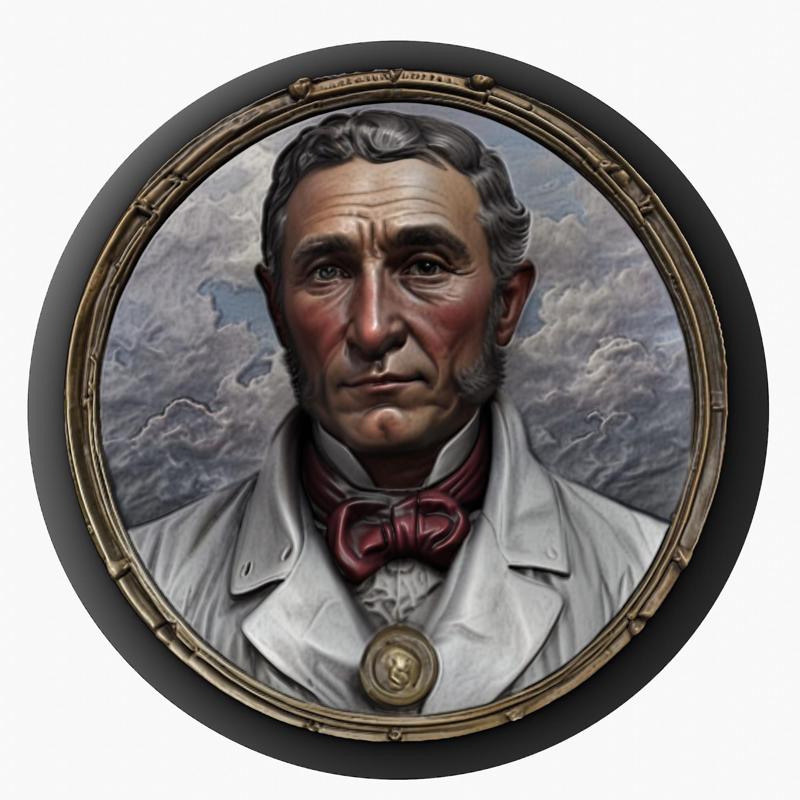 George Stephenson medallion pendant