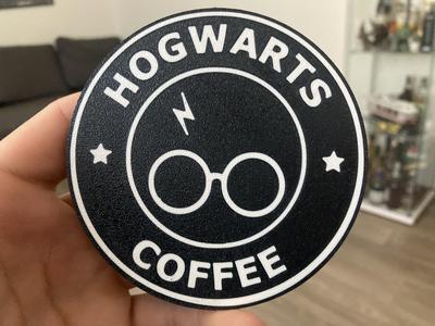 Hogwarts coffee coaster