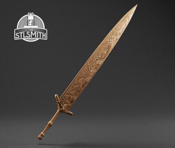 Holy Moonlight Sword Bloodborne Life Size Prop STL