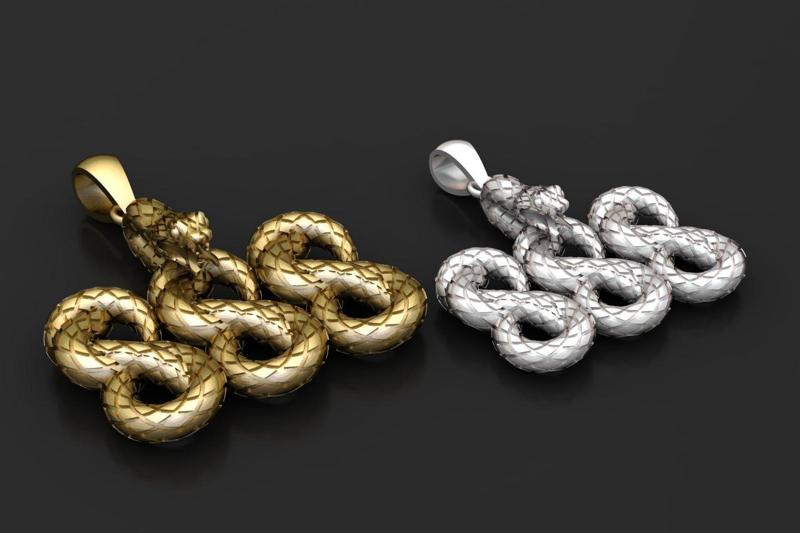 SNAKE PENDANT 3d printable model
