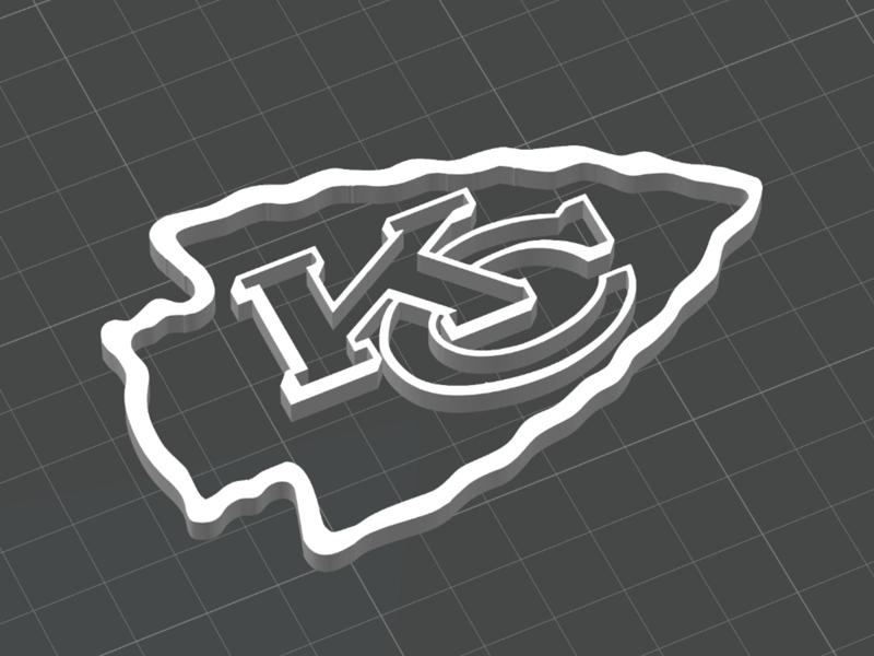 Kansas City Chiefs NFL 3D Printed Logo