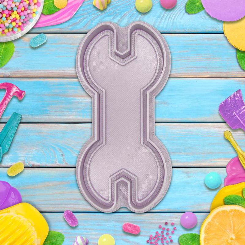 Spanner cookie cutter / stamp