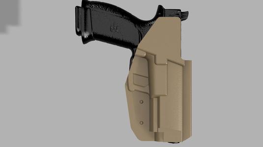 BRG9 TACTICAL OWB DUTY COMPRESSION MOLD