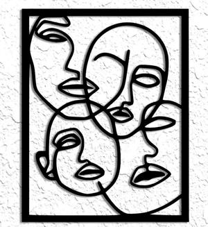 Minimalist Line Art Faces Wall Art Minimalist Wall Decor