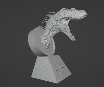 Velociraptor Bust (Dinosaur) | Velociraptor Bust (Dinosaur)