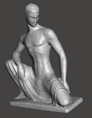 Seated male