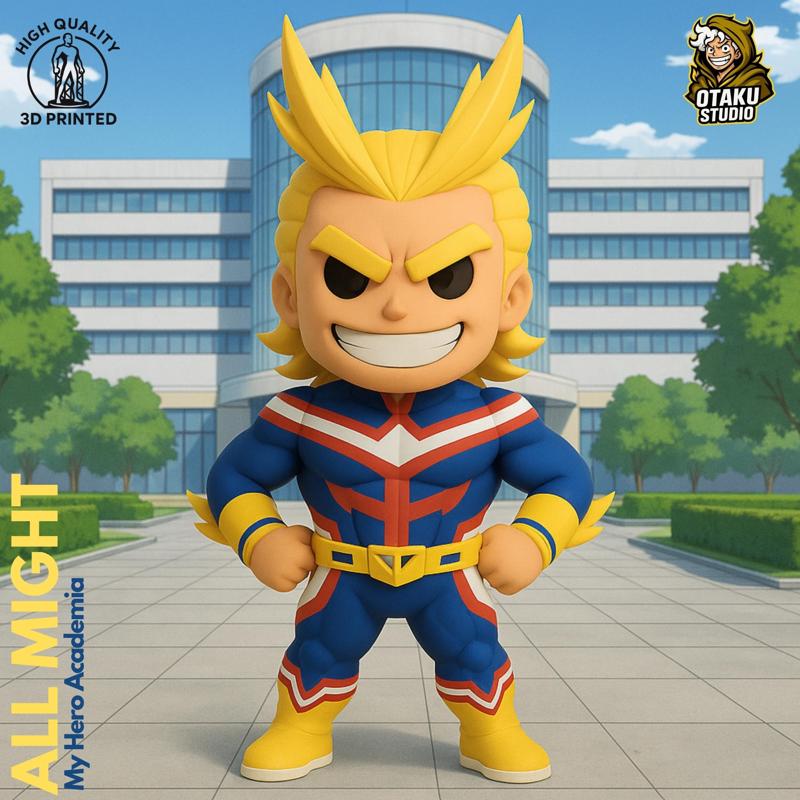 CHIBI ALL MIGHT - My Hero Academia Fan Art 3D Model