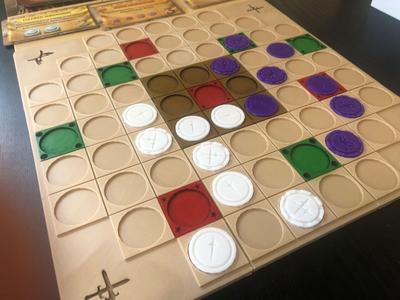 Tash-Kalar deluxe board & token upgrade with storage insert (All expansions)