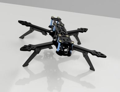 FPV Foldable Arm Legs | Adjustable Ground Clearance for 3"–6" Drones