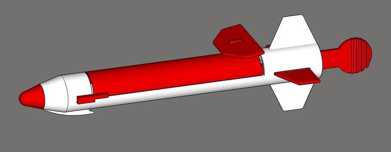 Retro Rubber Band Powered Rocket