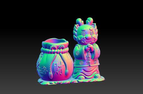 Year of the Dragon Money-Gathering Pen Holder 2