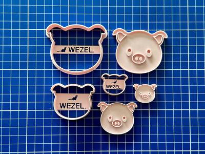 Pig Head - Farm Animals -Cookie Cutter