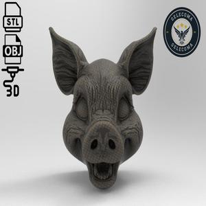 Pig Mask 3D Print Model
