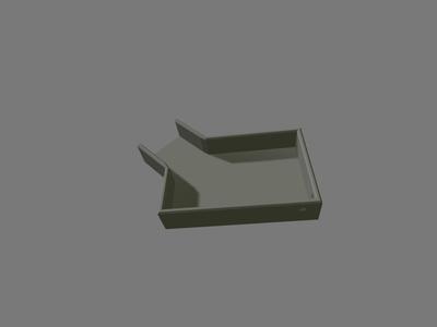 Parts trays with sorting scoops