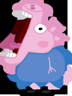 Super shocked George Pig