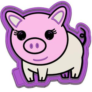 Cute Pig Freshie STL Mold Housing