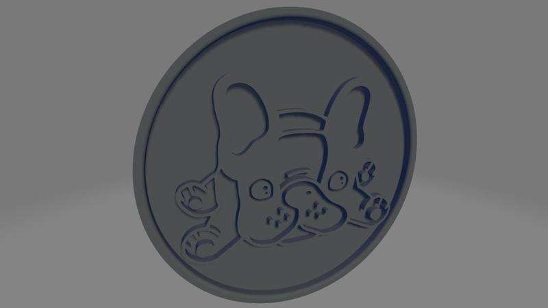 Cute French Bulldog Coaster