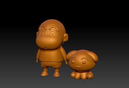 Crayon Shin-chan and cute dog 2