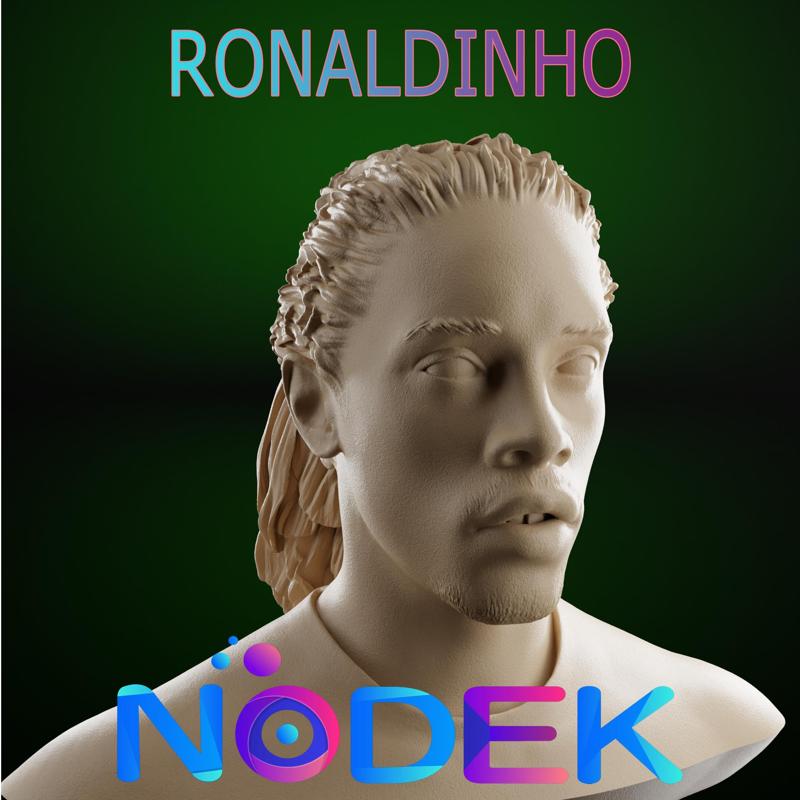 Bust of Ronaldinho - The Magic of Football in 3D