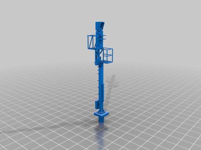KS Hauptsignal als Ausfahrsignal H0 mit Betonmast