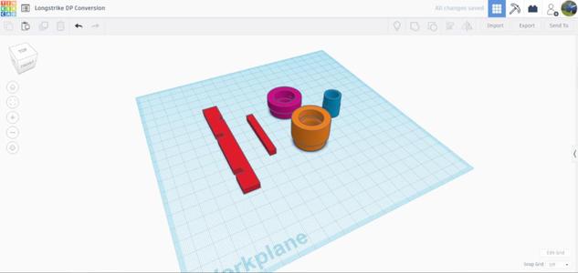 Nerf Longstrike Direct Plunger Conversion Parts