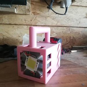 100W LED Lamp with Bosch and other Tool Batterys