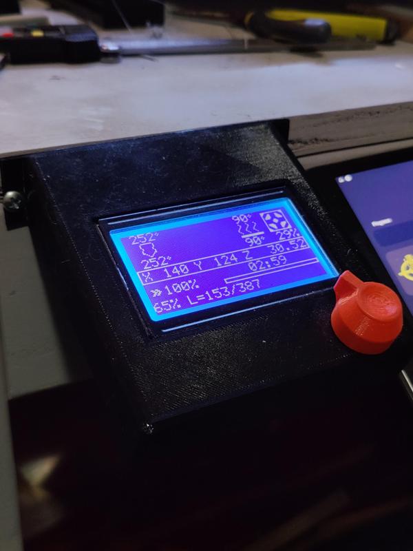External LCD mount for Ender 3 encousre