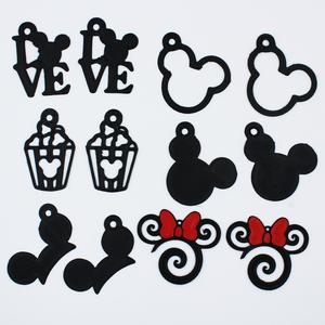 Mickey Mouse Earring  Set Disney Jewelry Medal Ring Cartoon Big Pack