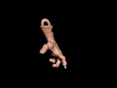keychain zombie hand