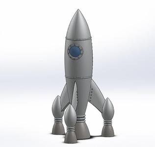 RETRO ROCKET 1 (NO SUPPORTS NEEDED!!!)