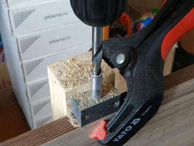Drilling template for chipboard 18 mm (drill 8 mm)