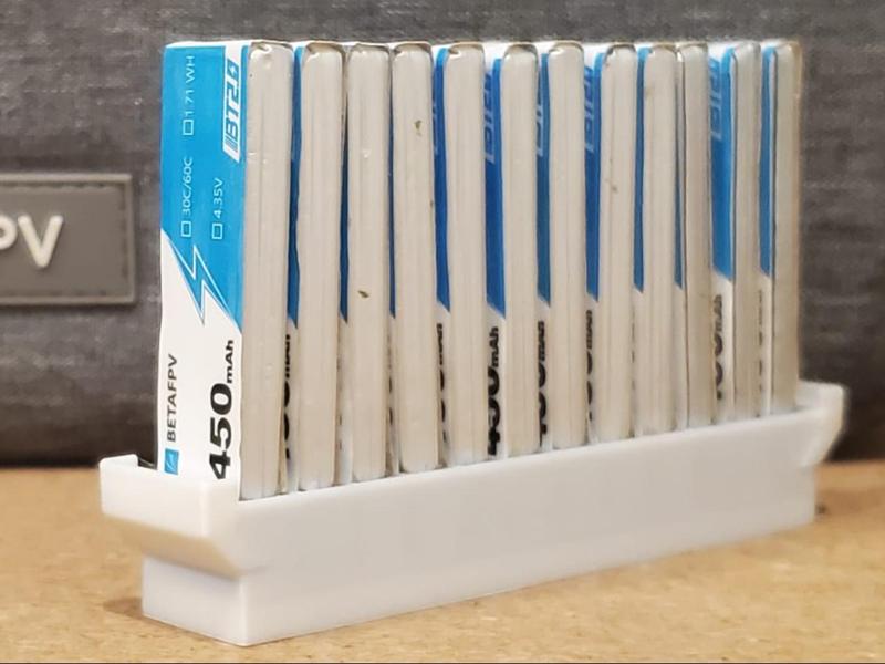 1S 450mah batteries Organizer/Carrier x12 pieces.